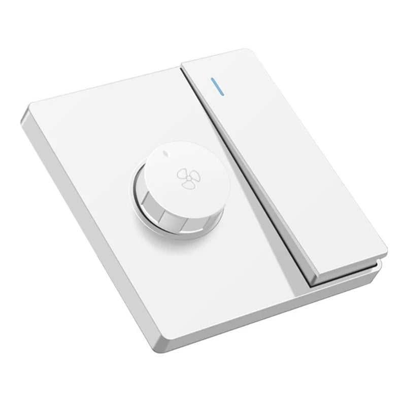Variable Fan Speed Control with Switch Suit for Most Brand Ceiling Fans Electric Fans Speed Adjuster Replacement, White