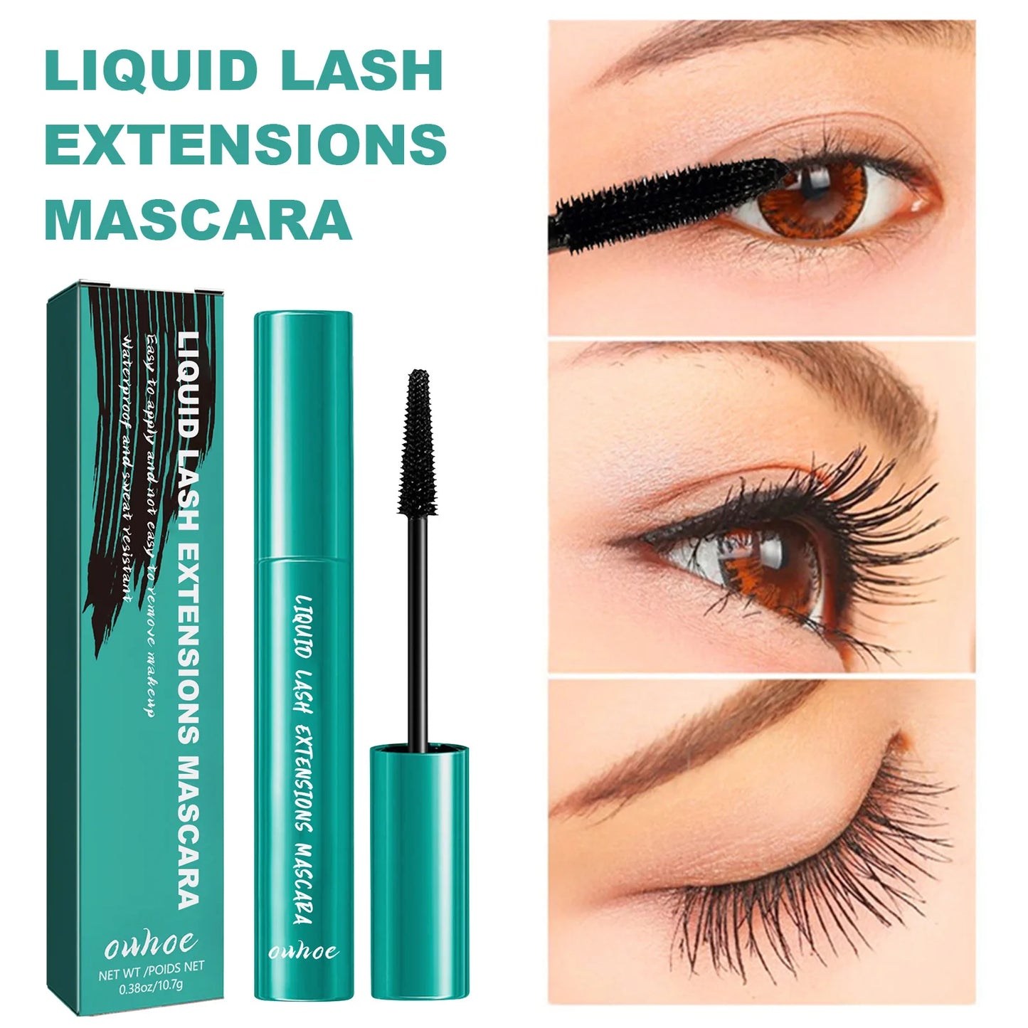 Thrive Mascara Curling Lengthen Eyelashes Extra Volume Waterproof Black Natural Lashes Eye Makeup Liquid Lash Extensions Mascara