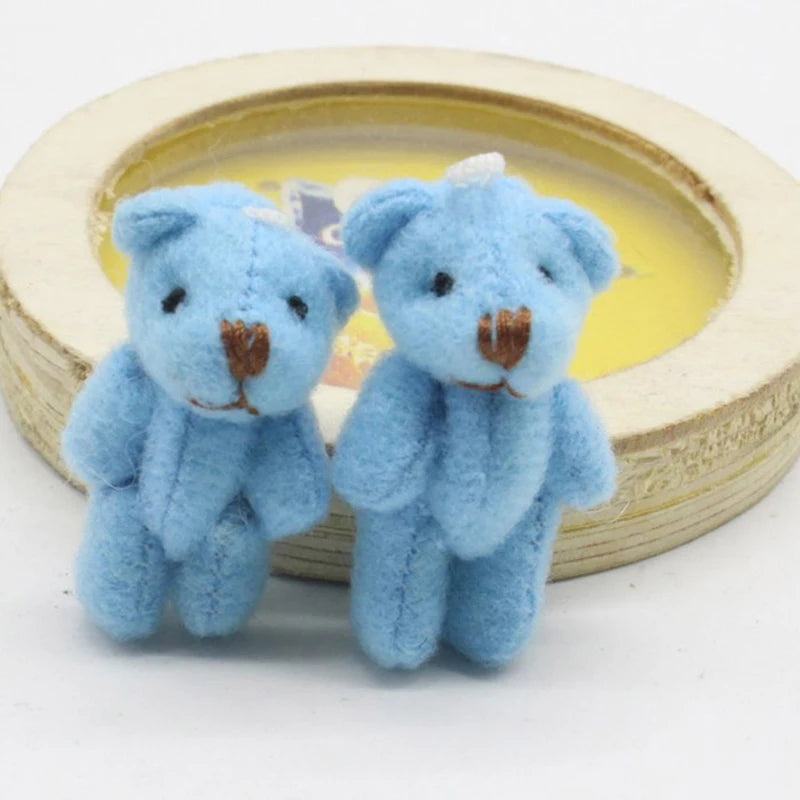 High Quality 5cm Soft Mini Plush Rabbit dollhouse Miniature Accessories Animal Toy Furniture for Doll Home Decoration 1pc