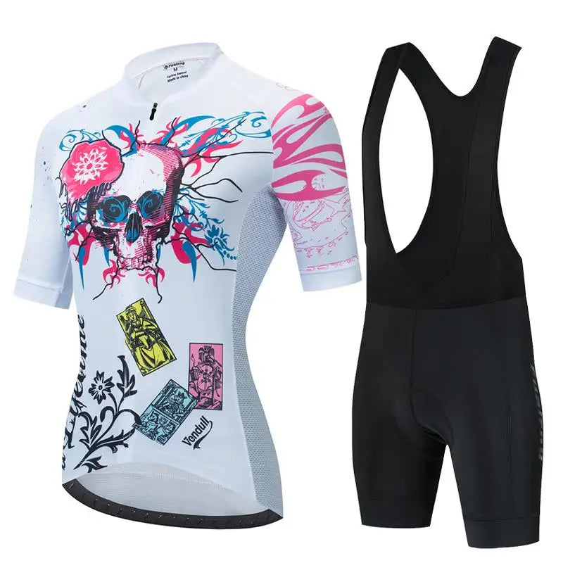 Summer Cycling Jersey Sets 2024 Women Cycling Clothing MTB Bike Suit Short Sleeved Bicycle Bike Outdoor Clothes Maillot Ciclismo