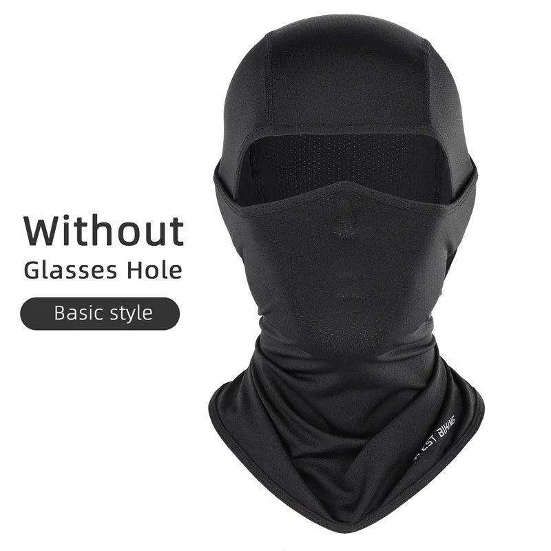 WEST BIKING Cycling Cap Summer Cooling Summer Sunscreen Sport Balaclava UV Protection Bike Motorcycle Full Face Cover Headwear