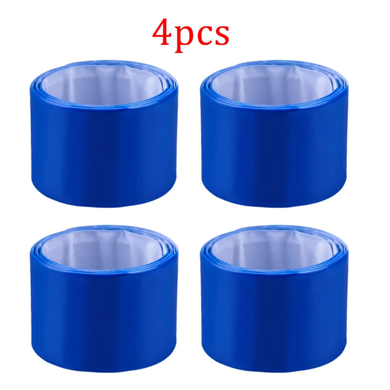 4Pcs Cycling Reflective Tape For Wrist Arm Ankle Leg Safety Strips Warning Wristband Outdoor Running Fishing Fluorescent Band