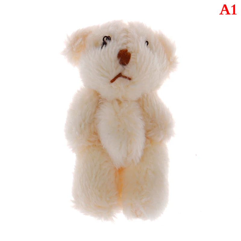 High Quality 5cm Soft Mini Plush Rabbit dollhouse Miniature Accessories Animal Toy Furniture for Doll Home Decoration 1pc