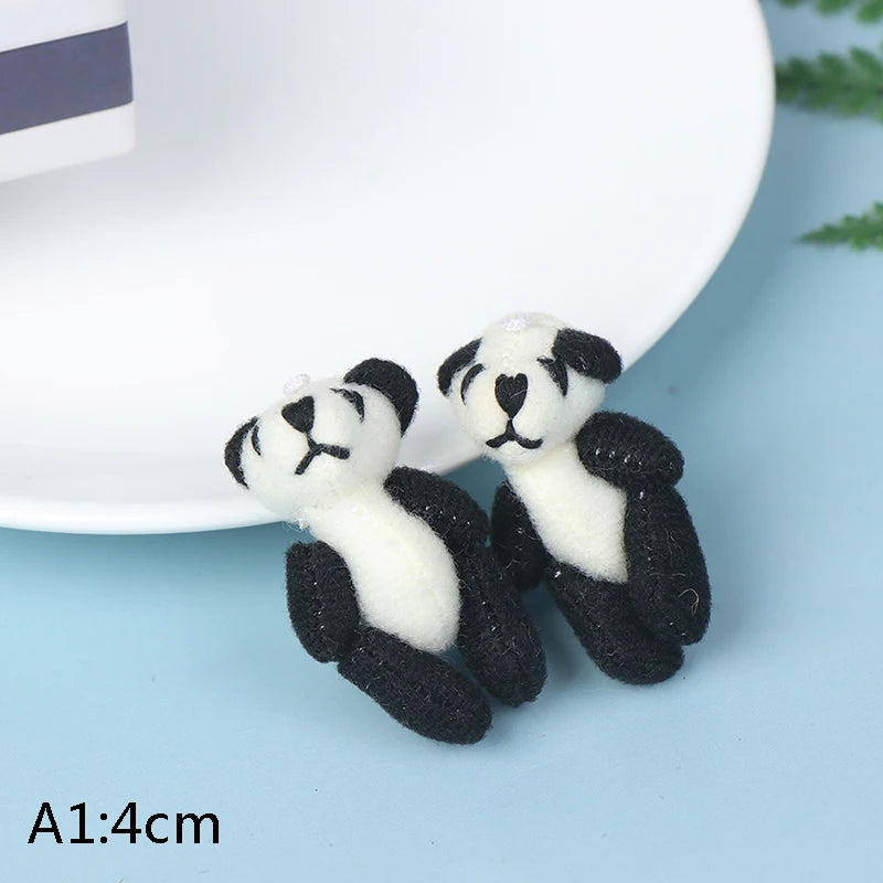 High Quality 5cm Soft Mini Plush Rabbit dollhouse Miniature Accessories Animal Toy Furniture for Doll Home Decoration 1pc