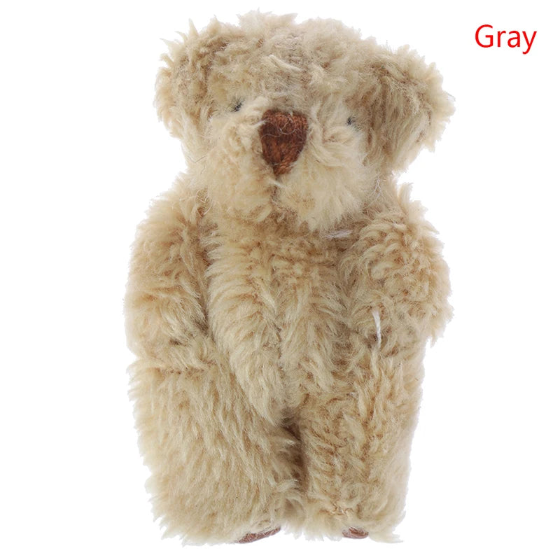 High Quality 5cm Soft Mini Plush Rabbit dollhouse Miniature Accessories Animal Toy Furniture for Doll Home Decoration 1pc