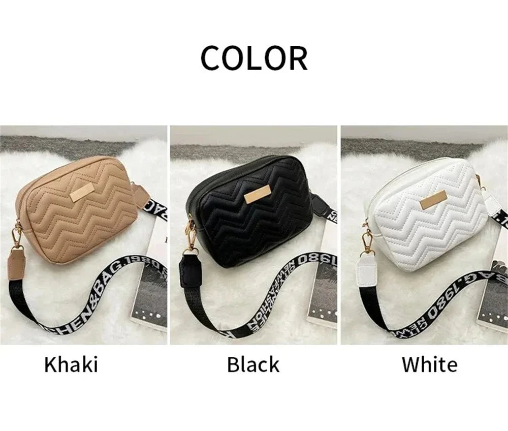1Pcs Messenger Bag for Women Trend Lingge Embroidery Camera Female Shoulder Bag Fashion Ladies Crossbody Bags Bags for Wome