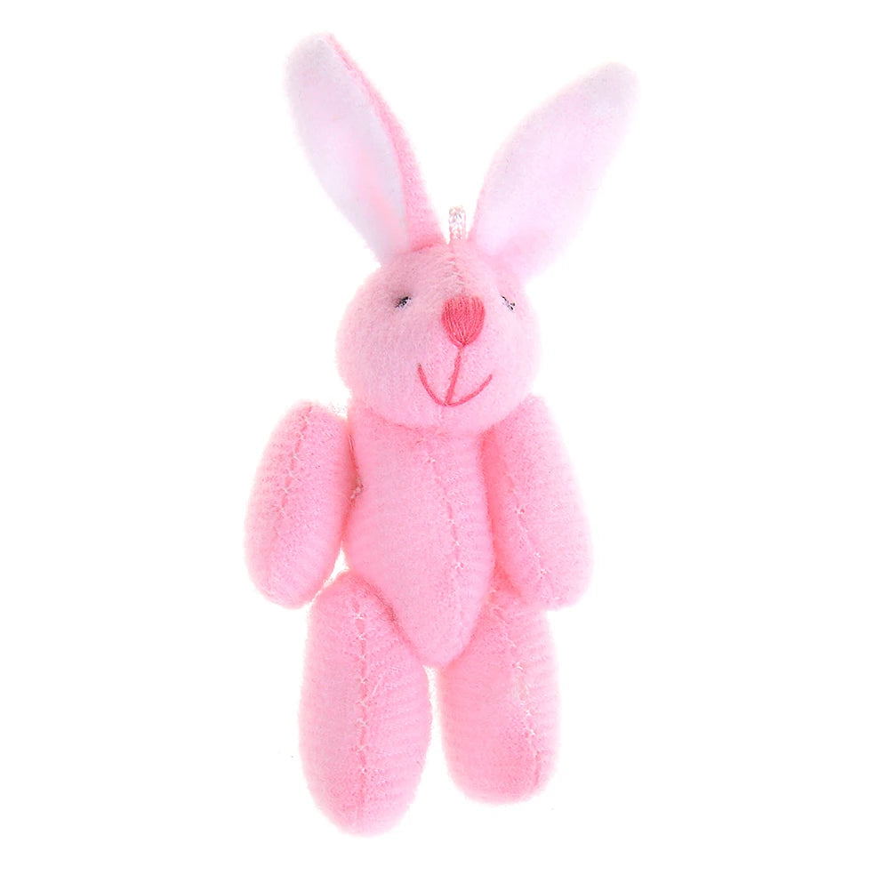 High Quality 5cm Soft Mini Plush Rabbit dollhouse Miniature Accessories Animal Toy Furniture for Doll Home Decoration 1pc