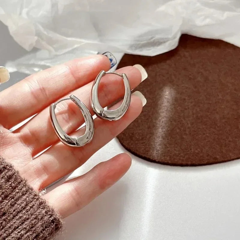 2Pcs Hot Sale Fashion Metal Drop Earrings for Woman, Vintage Hoop Earring Trend Classic Party Wedding Pendant Jewelry Gift