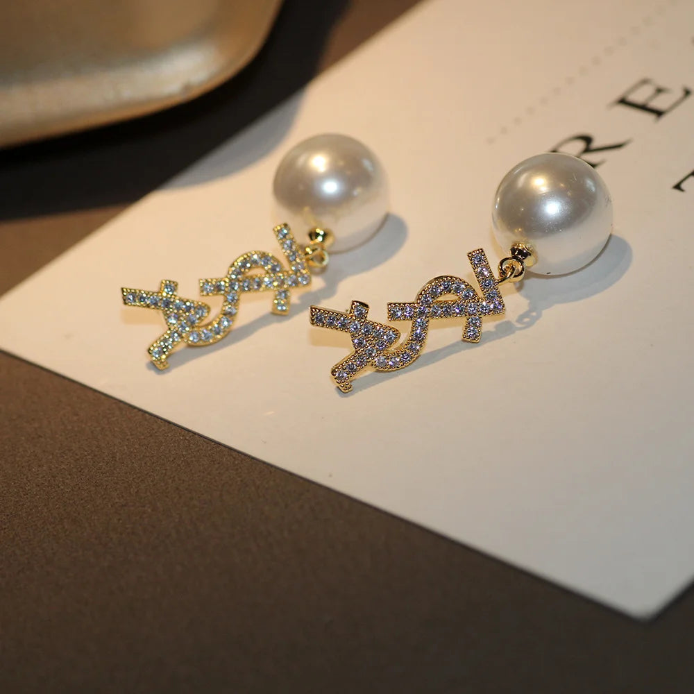 2024 Luxury Brand Gold Color Matte Texture Metal Retro Earrings For Women Girls Fashion Party Trend Party Jewelry Gifts Earrings