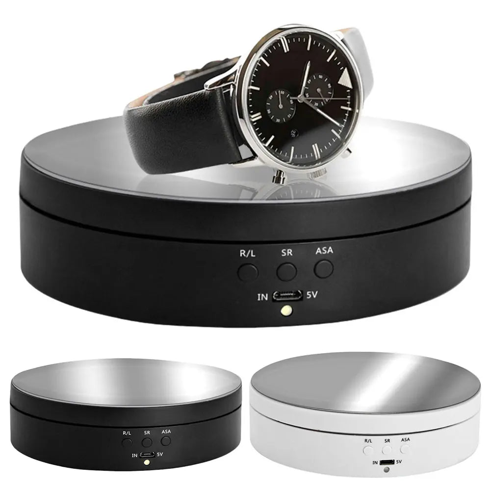 360 Degree Electric Rotating Turntable 3 Speed Motorized Rotating Display Stand for Photography Products Jewelry Watch 3D Models