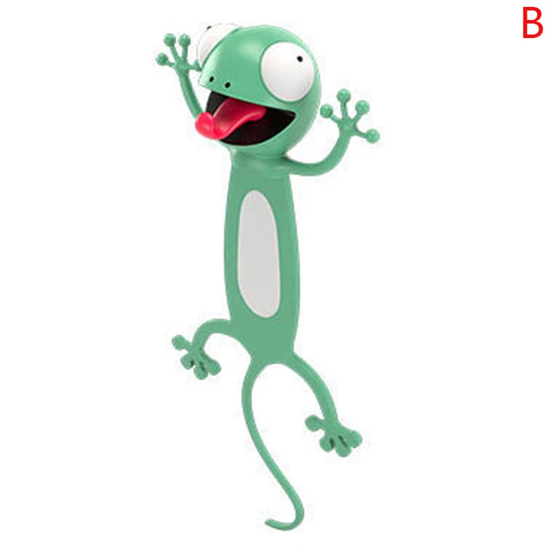 Cartoon Animal Bookmarks PVC 3D Stereo Wacky Book Markers Student Stationery Gifts Party Gift