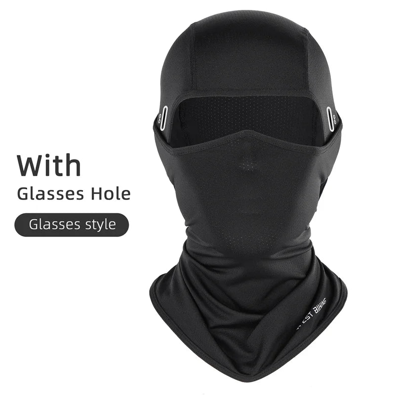 WEST BIKING Cycling Cap Summer Cooling Summer Sunscreen Sport Balaclava UV Protection Bike Motorcycle Full Face Cover Headwear