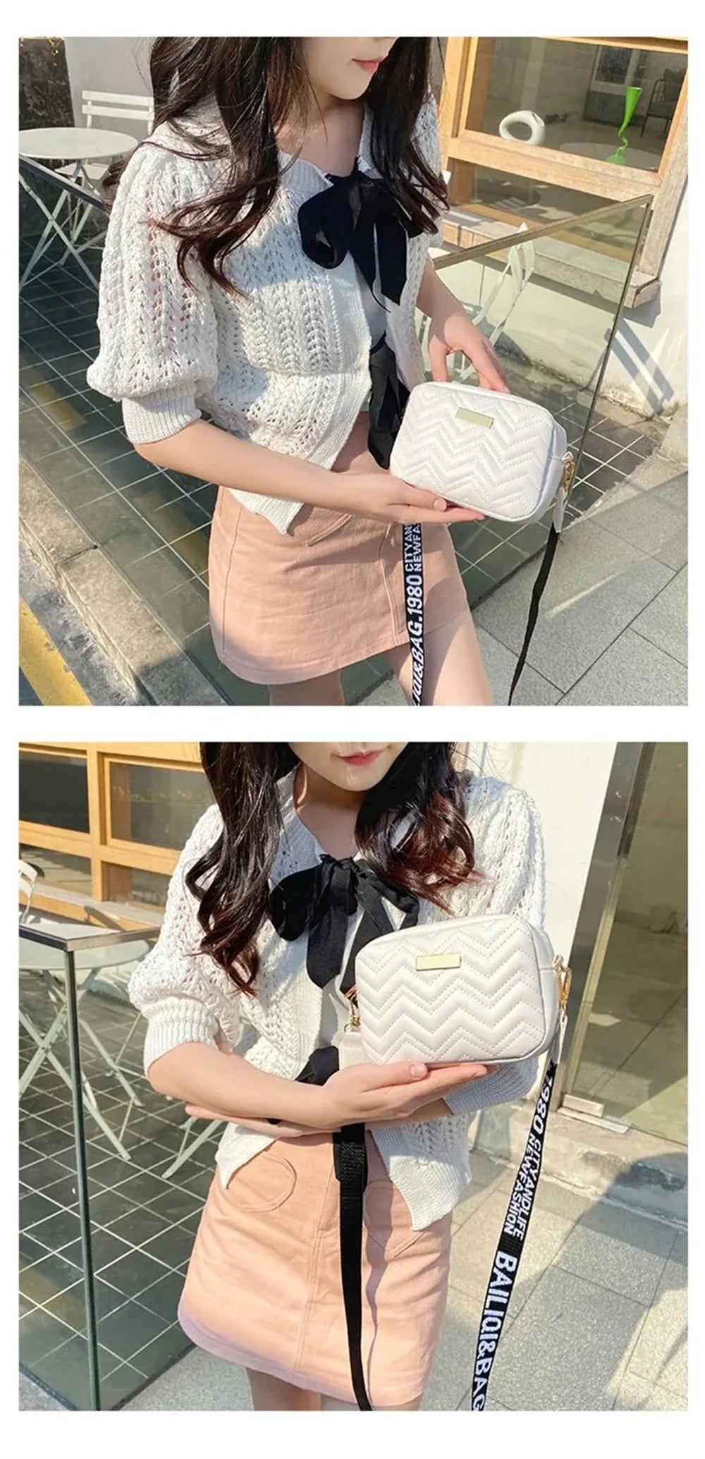 1Pcs Messenger Bag for Women Trend Lingge Embroidery Camera Female Shoulder Bag Fashion Ladies Crossbody Bags Bags for Wome