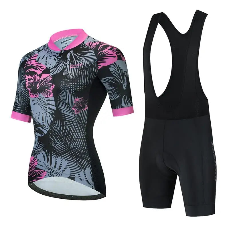 Summer Cycling Jersey Sets 2024 Women Cycling Clothing MTB Bike Suit Short Sleeved Bicycle Bike Outdoor Clothes Maillot Ciclismo