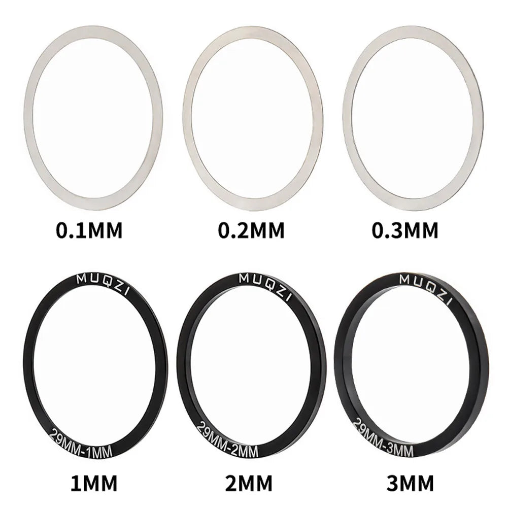 6pcs 24/29/30mm Bike Bicycle Bottom Bracket Crankset Washer For BB86 91 92 BB30 PF30 Crank Crankset Bottom Spacer Cycling Parts