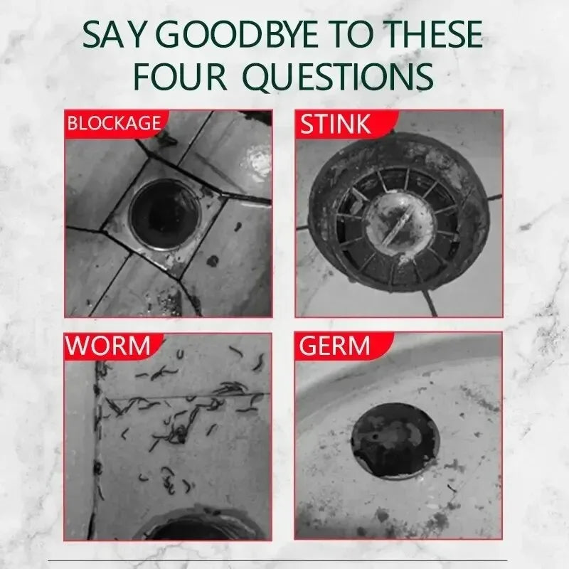 1-2PCS sewer pest control device with no odor device triple insect and blockage prevention and odor prevention device core