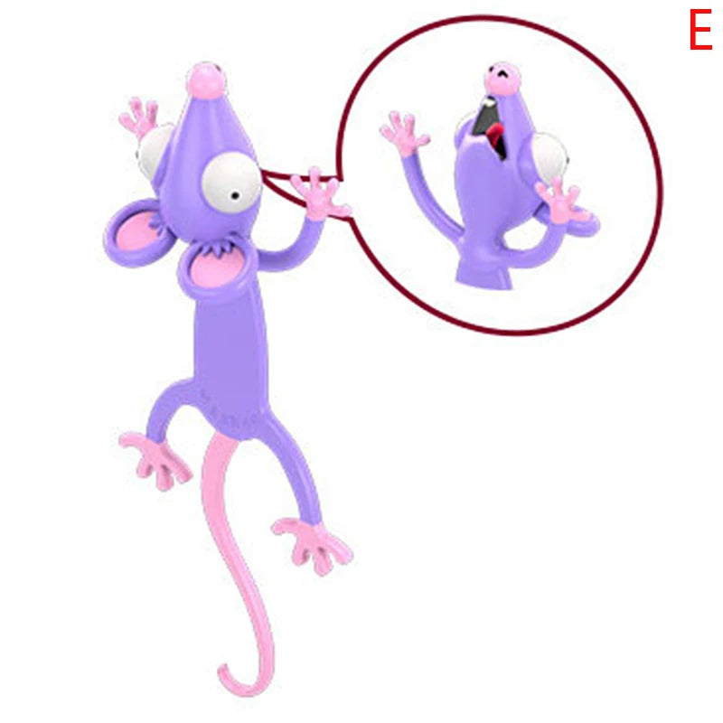 Cartoon Animal Bookmarks PVC 3D Stereo Wacky Book Markers Student Stationery Gifts Party Gift