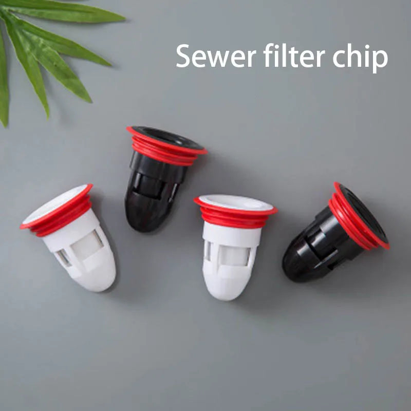 1-2PCS sewer pest control device with no odor device triple insect and blockage prevention and odor prevention device core