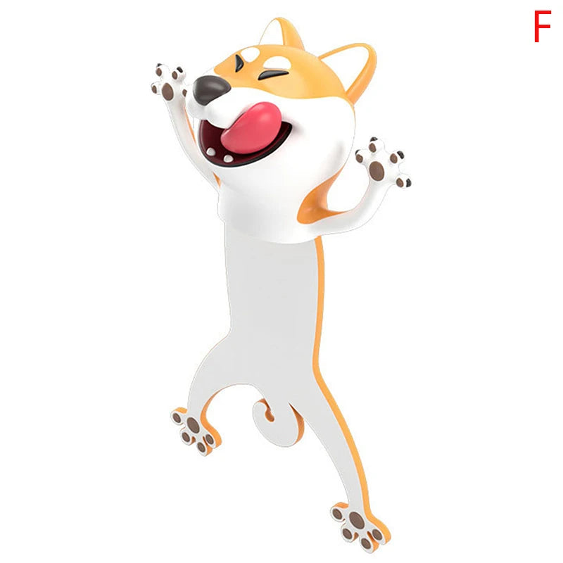 Cartoon Animal Bookmarks PVC 3D Stereo Wacky Book Markers Student Stationery Gifts Party Gift