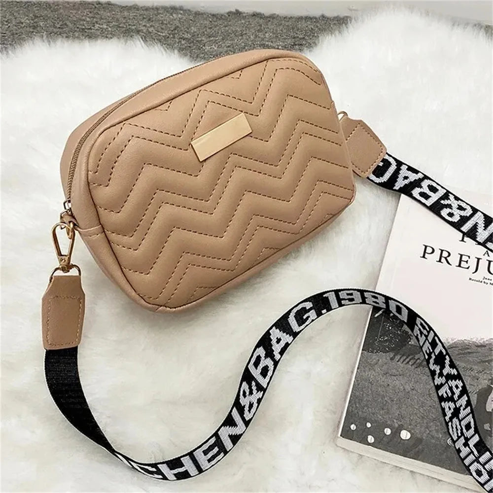 1Pcs Messenger Bag for Women Trend Lingge Embroidery Camera Female Shoulder Bag Fashion Ladies Crossbody Bags Bags for Wome