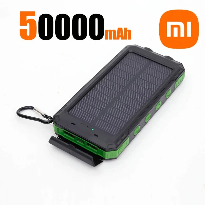 Xiaomi Solar Power Bank 200000mAh Portable Charging Poverbank External Battery Charger Strong Light LDE Light for iphone samsung