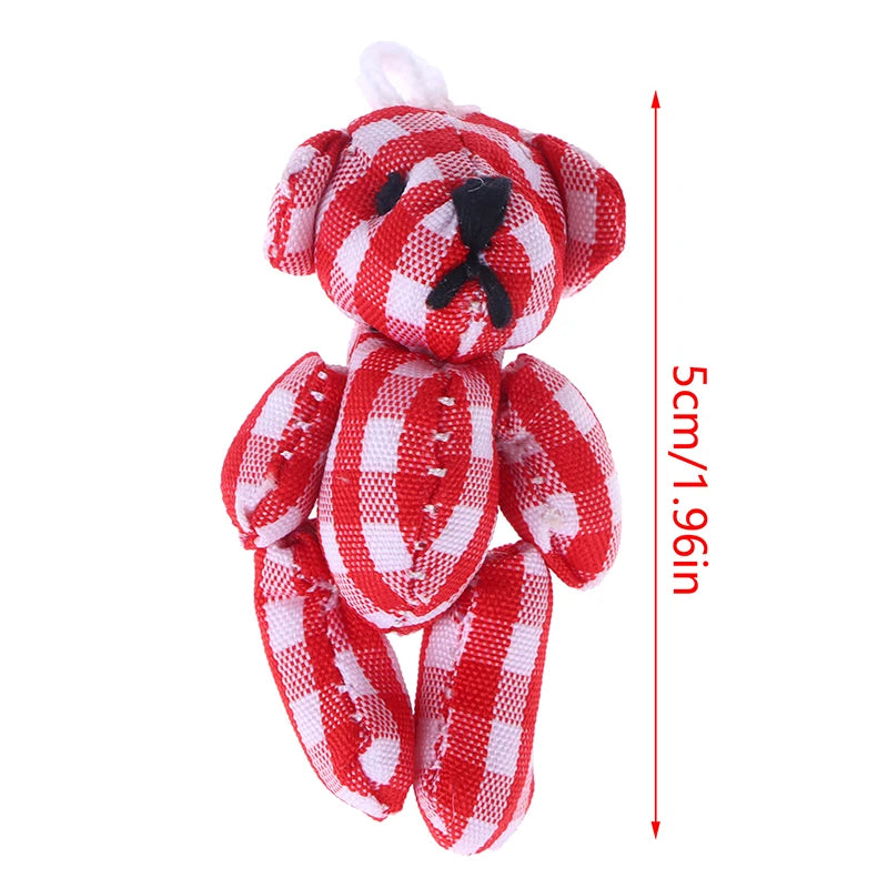 High Quality 5cm Soft Mini Plush Rabbit dollhouse Miniature Accessories Animal Toy Furniture for Doll Home Decoration 1pc