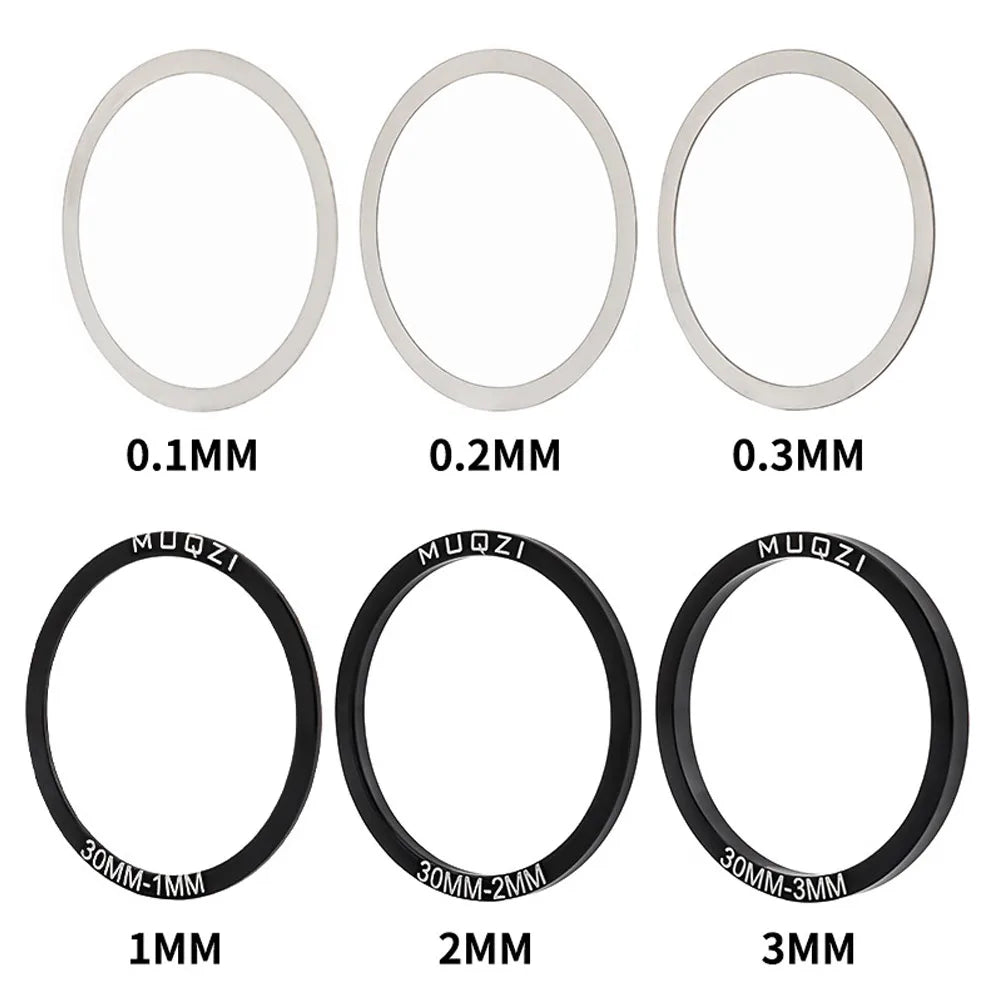 6pcs 24/29/30mm Bike Bicycle Bottom Bracket Crankset Washer For BB86 91 92 BB30 PF30 Crank Crankset Bottom Spacer Cycling Parts