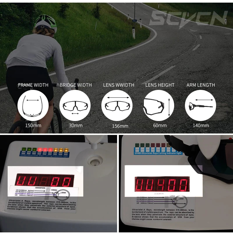 SCVCN Outdoor Road Driving Bicycle Glasses UV400 Sunglasses MTB Men Women Sports Protection Eyewear Runing Cycling Goggles hot