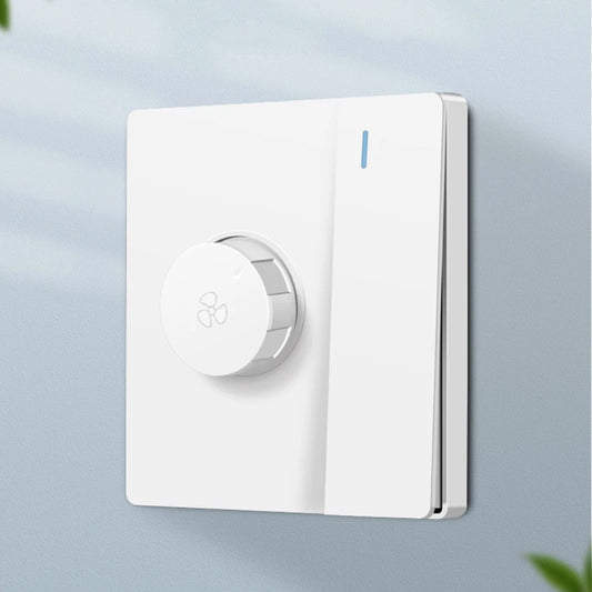 Variable Fan Speed Control with Switch Suit for Most Brand Ceiling Fans Electric Fans Speed Adjuster Replacement, White