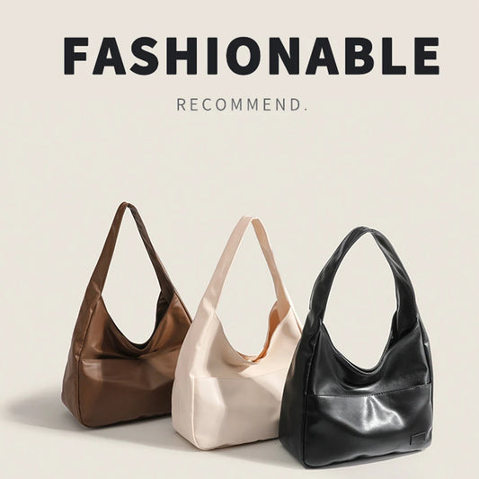 Fashionable and Minimalist Retro Shoulder Bag, Handbag, Casual Commuting Trend, Large Capacity Tote Bag-ll