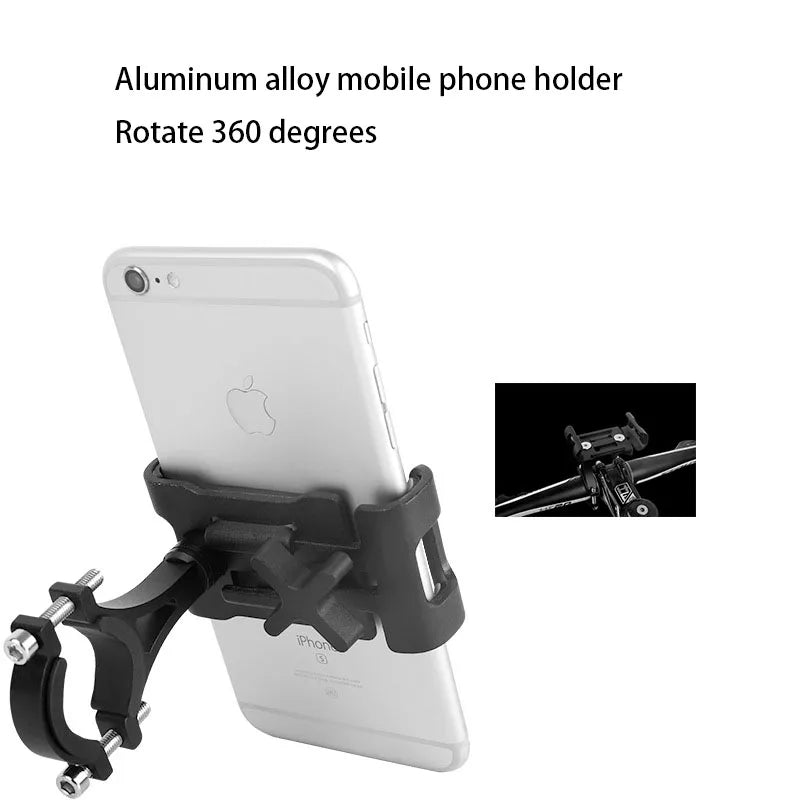 Aluminum Alloy Mobile Phone Holder, Phone Mount, Electric Bicycle, Motorcycle Bike Stand, Cycling Part