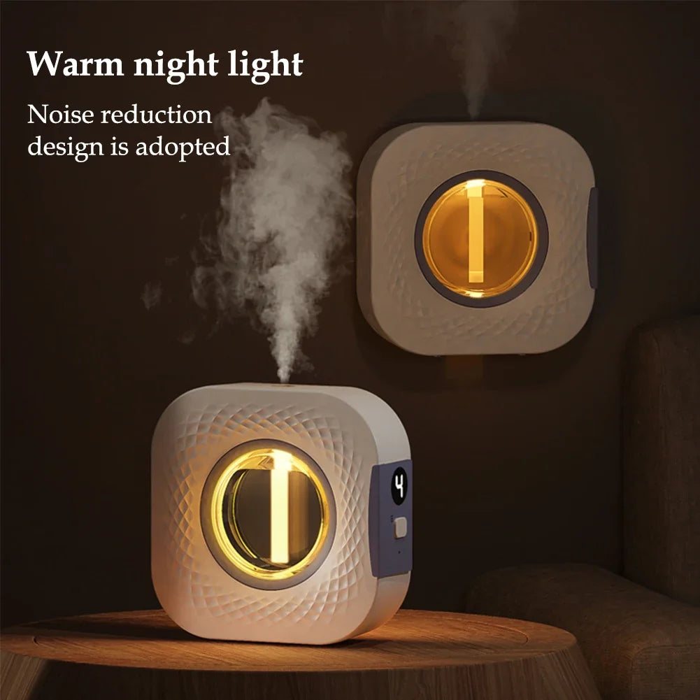 Smart Aroma Diffuser Air Purifier Digital Display Plant Essential Oils 4 Gears Wall Mount Tabletop USB Charging Living Room