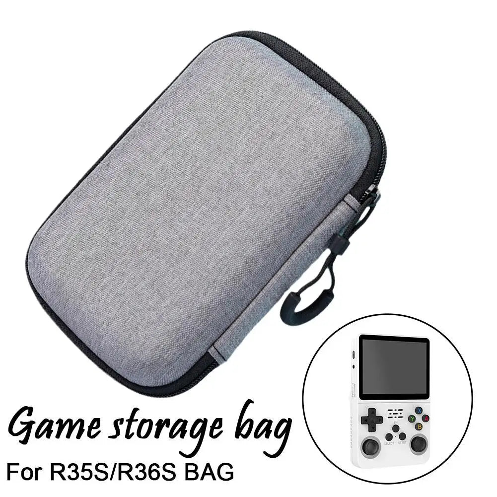 for r36s / R35S Game Storage Bag EVA Cloth for r36s R35S Game Console Storage Bag Black Gray Game Accessories