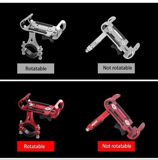 Aluminum Alloy Mobile Phone Holder, Phone Mount, Electric Bicycle, Motorcycle Bike Stand, Cycling Part