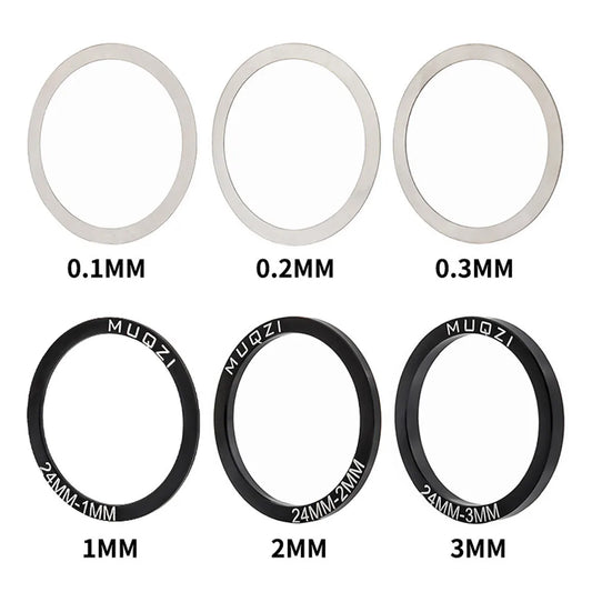 6pcs 24/29/30mm Bike Bicycle Bottom Bracket Crankset Washer For BB86 91 92 BB30 PF30 Crank Crankset Bottom Spacer Cycling Parts