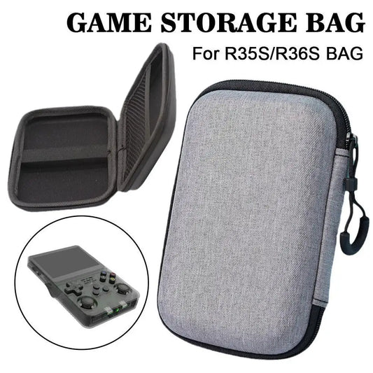 for r36s / R35S Game Storage Bag EVA Cloth for r36s R35S Game Console Storage Bag Black Gray Game Accessories