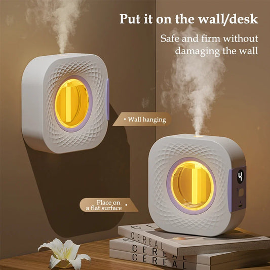 Smart Aroma Diffuser Air Purifier Digital Display Plant Essential Oils 4 Gears Wall Mount Tabletop USB Charging Living Room