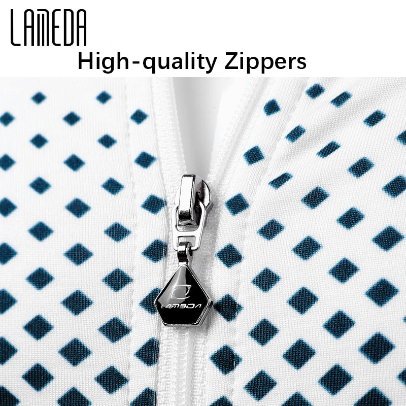 LAMEDA Men's Long-sleeved Cycling Jersey Quick Dry Breathable Spring Bicycle Jersey Racing Clothing MTB Jersey Man with Pockets
