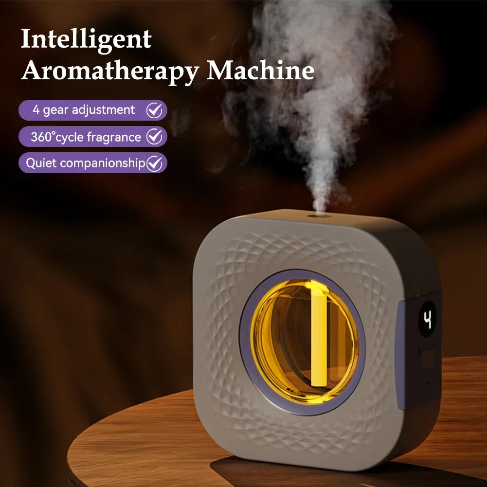 Smart Aroma Diffuser Air Purifier Digital Display Plant Essential Oils 4 Gears Wall Mount Tabletop USB Charging Living Room