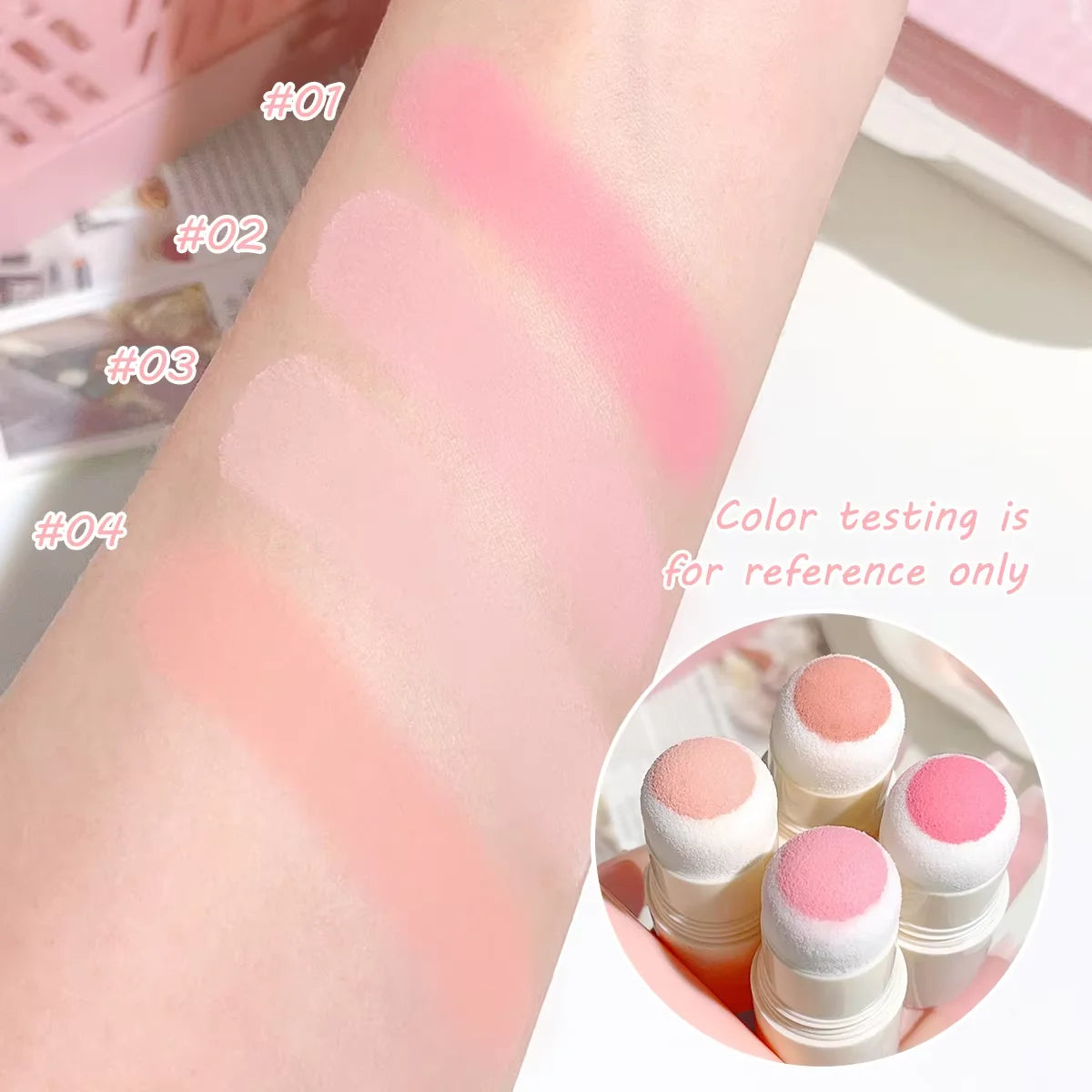 Cloud Soft Matte Blush Stick for a vibrant, brightening, natural bare makeup look, enhancing flawless skin tone